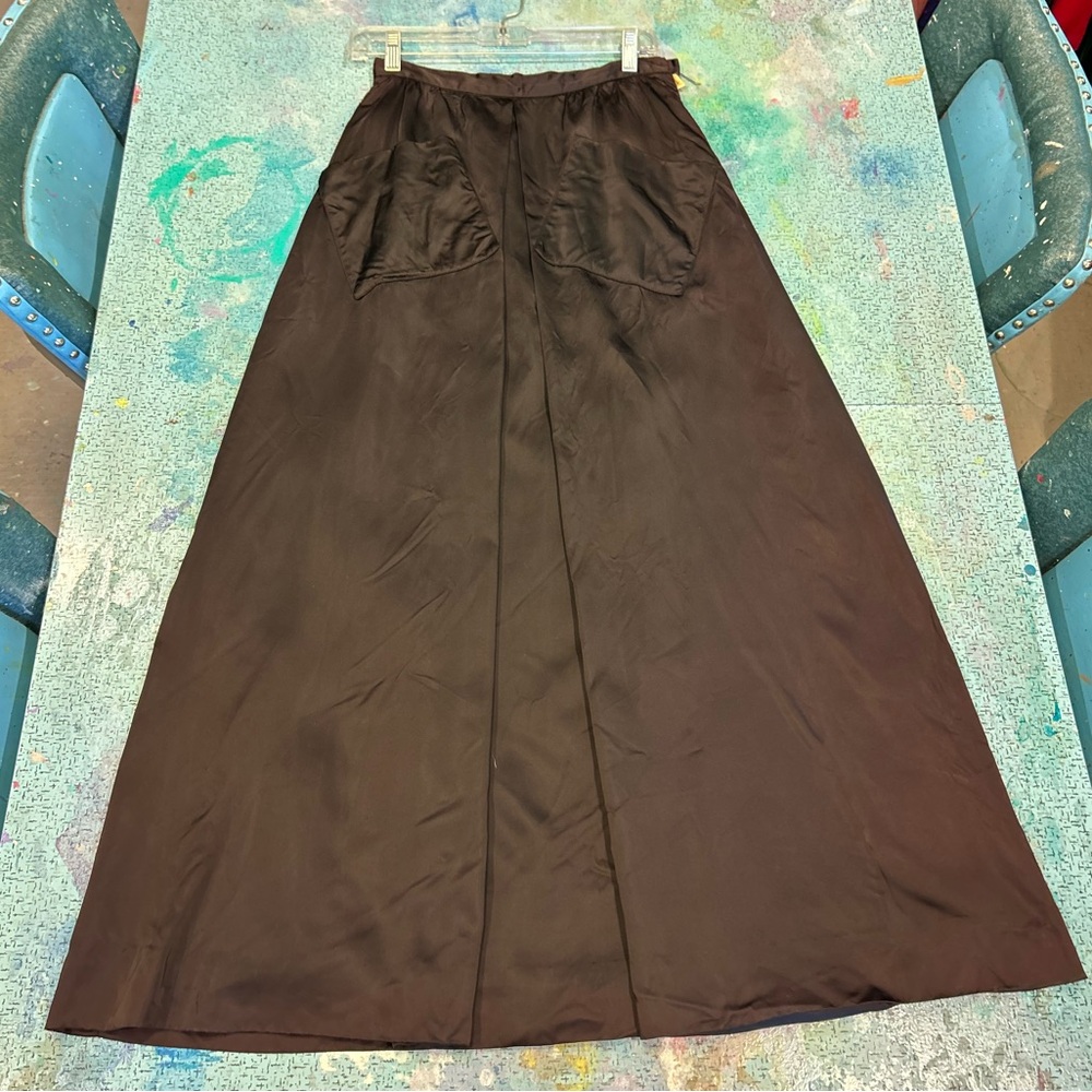 Long 70s Black Skirt